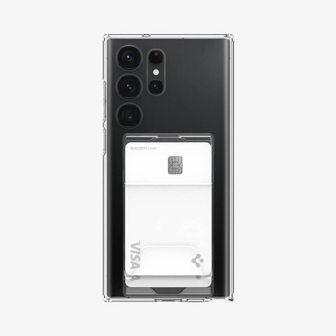Spigen Crystal Slot Dual designed for Samsung Galaxy S23 ULTRA case cover (2023) - Crystal Clear