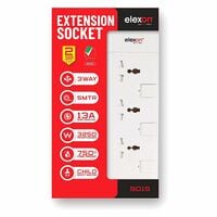 Elexon 3-Way Power Extension Socket 13A El-2006 2m