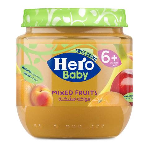 Buy Hero Baby Mixed Fruits Jar - 125 gram Online - Shop Baby Products on  Carrefour Egypt