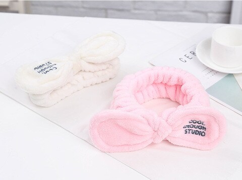 Buy Headbands Makeup Bow Face Washing Face Headbands Soft Light Color ...