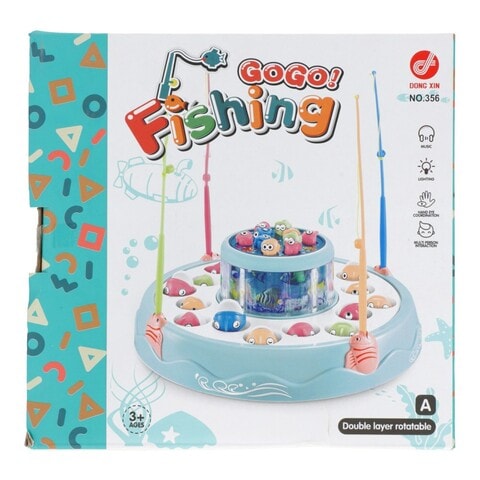 Go Go Fishing Game for Kids/ Fish Catching Game with Rotating Pond