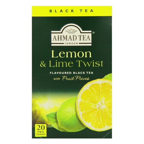 Ahmad Tea Lemon &amp; Lime Twist Tea Bags 20 Sachet, 40g