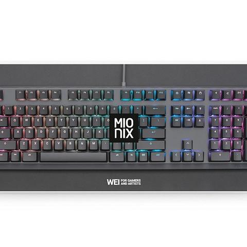 Mionix - Wei Mechanical Keyboard US layout - PC and macOS - RGB backlight (Black/Gray)