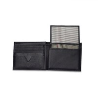 Inahom Bi-Fold Organised Wallet Flat Nappa Genuine and Smooth Leather Upper IM2021XDA0009-400-Navy Blue