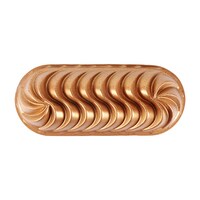 Serenk Fun Cooking Loaf Cake Pan, Non-Stick Bakeware, Baking Bread, Fluted Cast Mold,  13.3 x 5.5 inch, Yellow