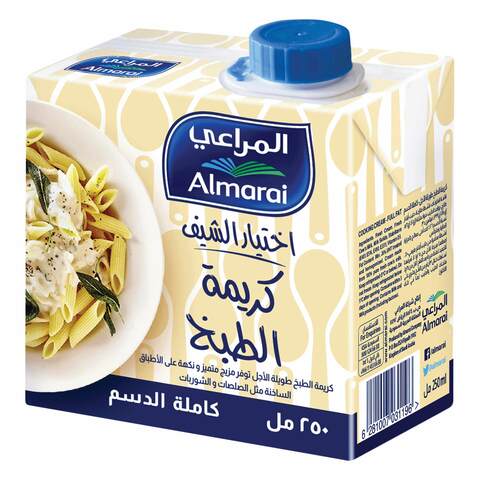 Buy Almarai Chef Choice Full Fat Cooking Cream 250ml in Saudi Arabia