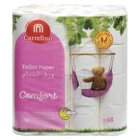 Carrefour Toilet Roll 175 Sheet 2 Ply 40 Rolls + 8 Rolls