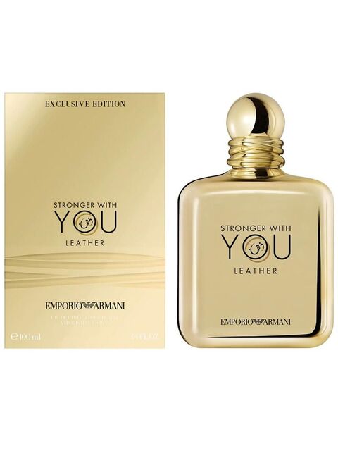Buy Emporio Armani Stronger With You Leather Eau De Parfum For Men - 100ml  Online - Shop Beauty & Personal Care on Carrefour UAE