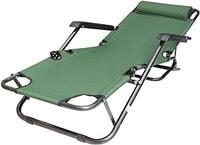 Egardenkart reclinable Camping Chair, Folding Camping Chairs for Adults with Armrests, Lightweight Portable for Beach, Perfect for Caravan trips, BBQs, Garden, Picnic,(Green)