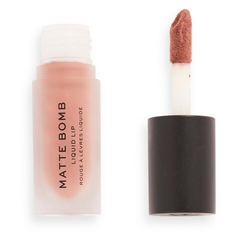 Revolution Matte Bomb Liquid Lipstick Delicate Brown 4.6ml