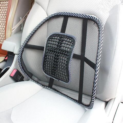 Cool Vent Cushion Mesh Back Lumbar Support Black