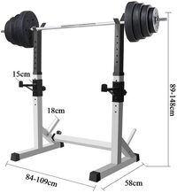 H PRO Squat rack Bench Press Men&#39;s fitness barbell rack Multifunctional shelf Adjustable bracket Home indoor gym Strength training stand Squat rack Weight Lifting Equipment
