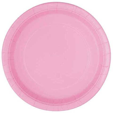 Pale pink sale paper plates