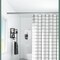 Rubik Shower Curtain Rod Adjustable 110-200cm Extendable Length Telescopic Tension Bar Stainless Steel No Drill Type for Bathroom Shower Bathtub Cabinets Balcony (110cm to 200cm)