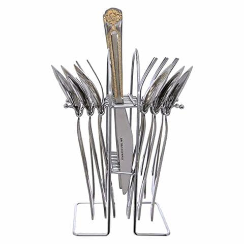 Bergner Cutlery Set With Stand Silver 25