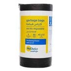 Buy Mychoice 5 Gallon Oxo Bio-Degradable 45 x 52cm Black 60 Garbage Bags in UAE