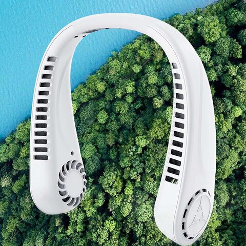 Generic Hands-Free Neck Fan - USB Rechargeable Personal Neck Fan, Headphone Design, Rechargeable, USB Powered Neck Fan For Outdoor Indoor