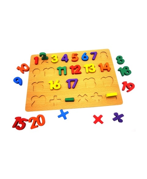 Wooden Puzzles for Toddlers, Wooden ABC Alphabet Number Shape Puzzles  Toddler Learning Puzzle Toys for Kids 1-6 Years Old Boys & Girls, 3 in 1