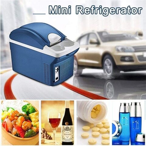 Huaqinei No-Logo Thermoelectric Mini Fridge Cooler And Warmer - For Home, Office, Car, Dorm Or Boat - Compact &amp; Portable