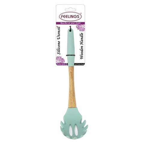 Feelings Pasta Server With Wooden Handle Multicolour