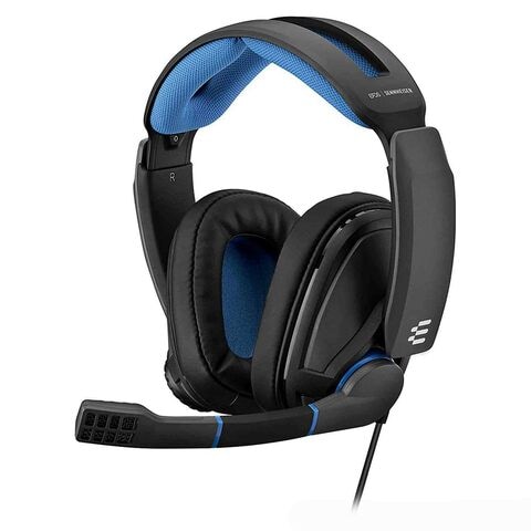 Sennheiser Wired Over-Ear Headphones With Mic Black/Blue