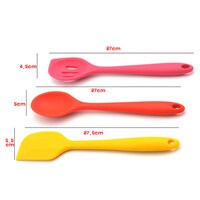 Generic-Kitchen Utensils Set 10Pcs Colorful Silicone Non-stick Cooking Utensil All Over Silica Gel Utensil Kitchenware Set