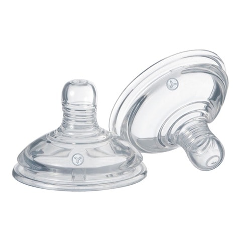Tommee Tippee Closer To Nature Thick Feed Teats Clear 2 PCS 