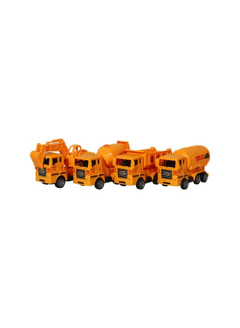 Rahalife 4 Pcs Mini Car Toys Set, Diecast Engineering Construction Vehicles Truck, Kids Birthday Gifts