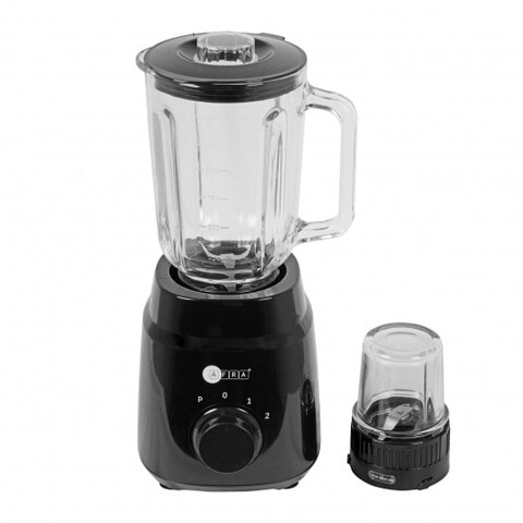AFRA Japan 2 in 1 Blender, 2 speed settings, Pulse Function, 1.5 Litre Capacity, 4 Cutting Blades, Glass Blender & Grinder Jar, Easy-To-Clean, G-Mark, ESMA, RoHS, And CB Certified, 2 Years Warranty