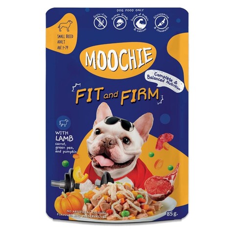 Moochie Dog Food Casserole with Beef - Fit & Firm Pouch 12 x 85g