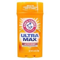 Arm &amp; Hammer Ultra Max Active Sport Solid Antiperspirant Deodorant Stick Clear 73g