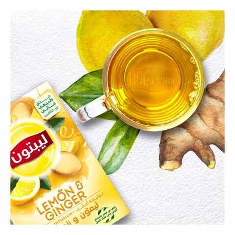 Lipton Herbal Infusion Lemon And Ginger 20 Tea Bags