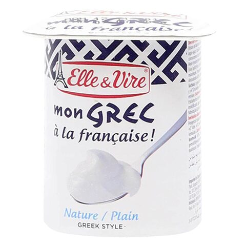 Elle &amp; Vile Mongrec Plain Greek Style Yoghurt 125g