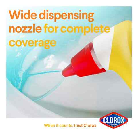 Clorox Toilet Cleaner Tough Stain Remover Toilet bowl cleaner without Bleach Eliminates Bacteria and Removes Stains 709ml