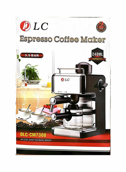 DLC 240Ml Espresso Coffee Maker DLC Black/Silver
