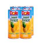 Buy Dole Pineapple And Orange Juice 250ml Pack of 4 in Saudi Arabia