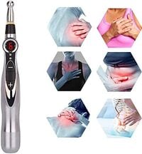 Rziioo Electronic Acupuncture Pen, Pain Relief Acupoint Therapy Body Heal Massager Pen Health Care Instrument, Meridian Massage Energy Acupuncture Pen