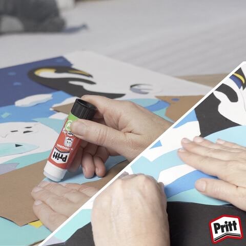 Pritt Glue Stick, Safe & Child-Friendly Craft Glue for Arts & Crafts  Activities, Strong-Hold Adhesive for School & Office Supplies, 1x43g Pritt  Stick