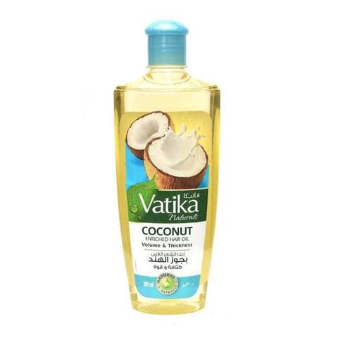 Buy Vatika Naturals Coconut Enriched Hair Oil Volume  Thickness 300ml in Saudi Arabia