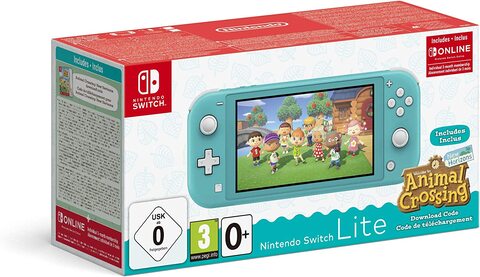 Nintendo Switch Lite Animal Crossing Console, Turquoise With Game