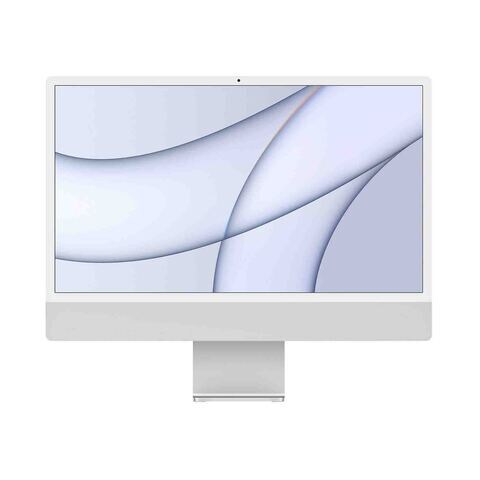 Apple iMac MGPD3AB/A M1 Chip With 8-Core CPU And 8-Core GPU 8GB RAM 512GB SSD Retina 24&quot; 4.5K Display - Silver (E&amp;A Keyboard) (Plus Extra Supplier&#39;s Delivery Charge Outside Doha)