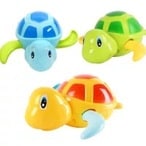 اشتري Kids Baby Wind Up Tortoise Chain Bathing Shower Clockwork Water Baby Toys Shower Clockwork For Children 1Pc في الامارات