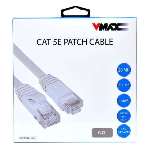 VMAX Cat 5E Patch Cable 25017 Black 20m