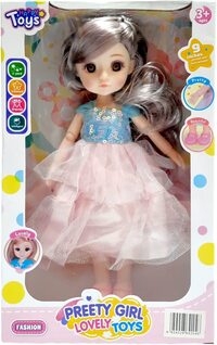 Party Time 9 inch Pretty BJD Dolls Ball Jointed Doll with Clothes Outfit Shoes Birthday Gift for Girls Kids Children