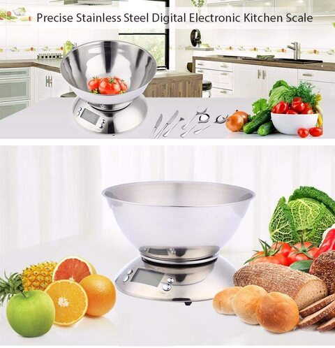 Digital Scales LCD Cooking Tool Stainless Steel Electronic Weight