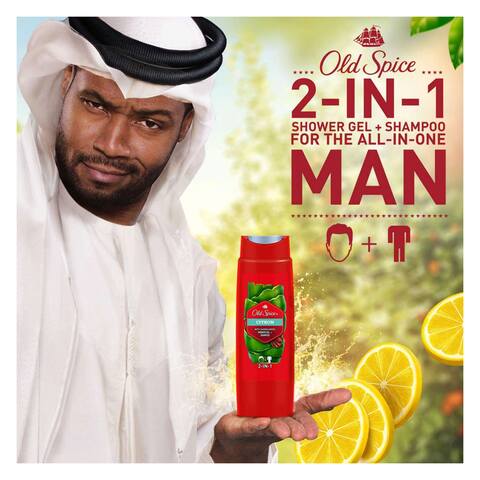 Old Spice Citron 2 In 1 Shower Gel And Shampoo 400ml