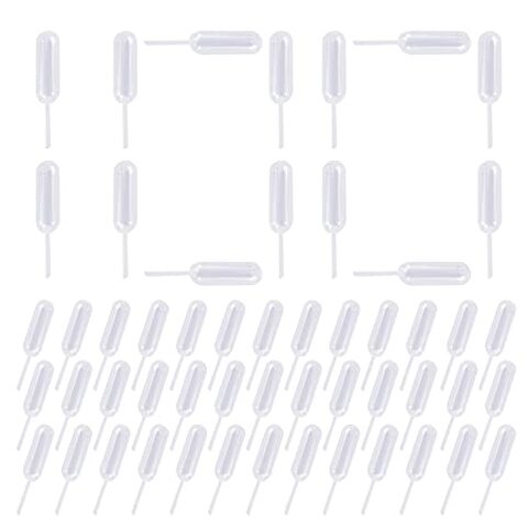 Generic Plastic Squeeze Transfer Pipettes Suitable For Chocolate, Cupcakes, Strawberries, Ice Cream, Cakes, Children&#39;S Painting, Kitchen (4Ml, Pack Of 100)