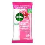 Buy Dettol Pomegranate Antibacterial Multi Surface Cleaning Wipes, 80s in Kuwait