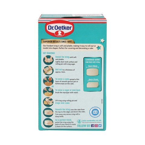 Dr.Oetker Icing White Ready To Roll 454g