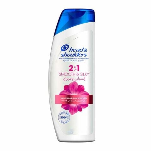 Head and shoulders 2 in 1 anti dandruff shampoo and conditioner smooth and silky 540 ml